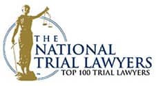 The national trial lawyers top 100 trial lawyers logo